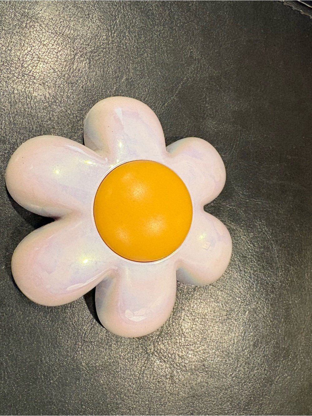 Yellow & Iridescent Pink White Battery Push Button Doorbell Chime